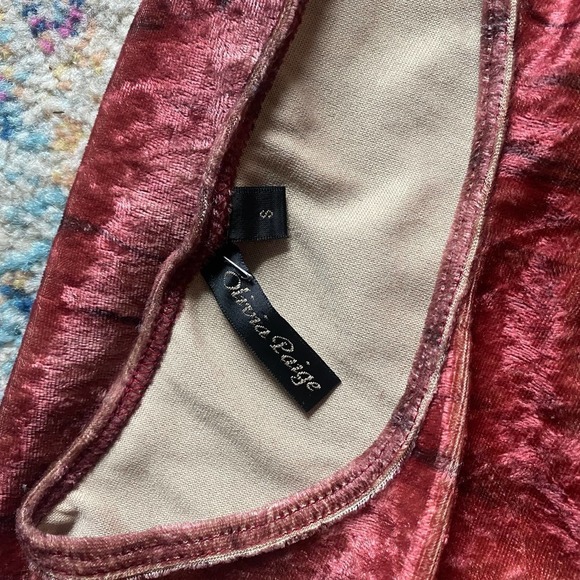 Vintage Y2K Beaded Sun Velvet Tie Dye Flare Sleeve Top - Picture 6 of 8